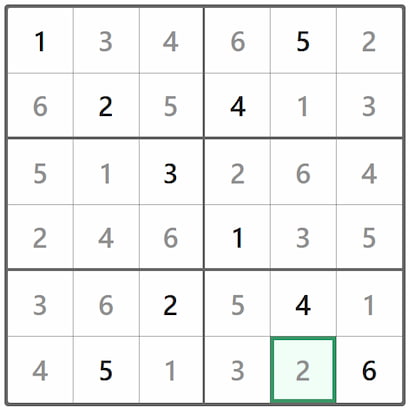Mini Sudoku Answer 300