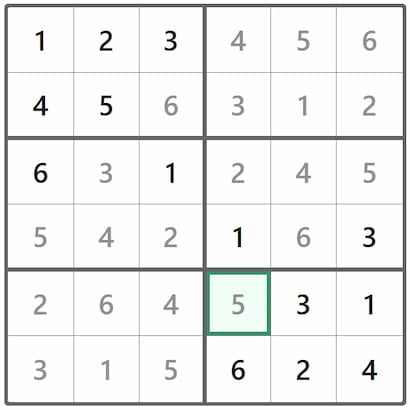 Mini Sudoku Answer 302