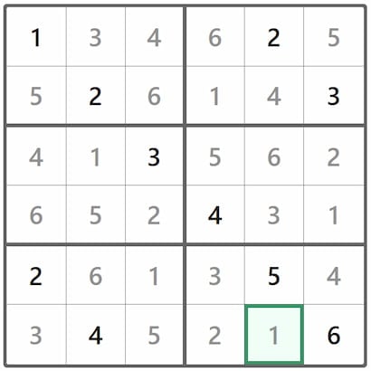 Mini Sudoku Answer 303