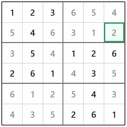 Mini Sudoku Answer 315