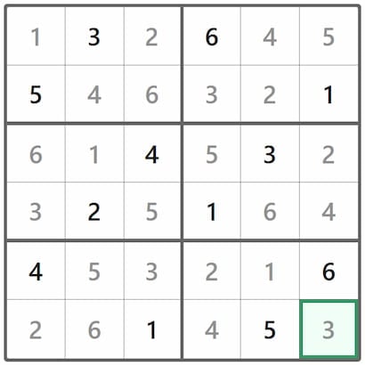 Mini Sudoku Answer 317