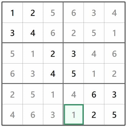 Mini Sudoku Answer 324