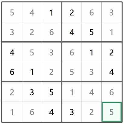 Mini Sudoku Answer 330