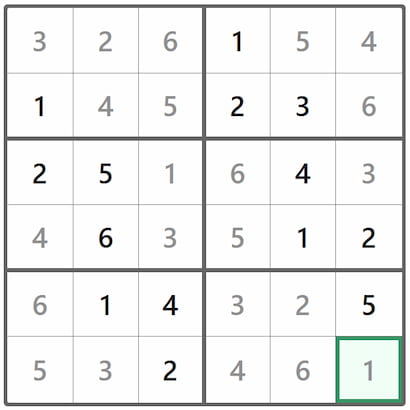 Mini Sudoku Answer 337