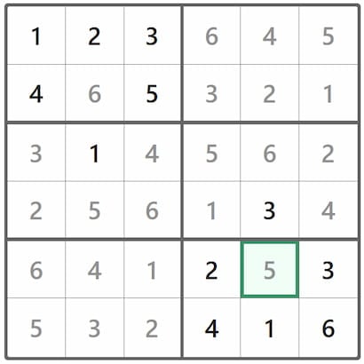Mini Sudoku Answer 338