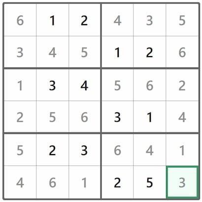 Mini Sudoku Answer 339