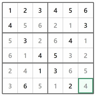Mini Sudoku Answer 343