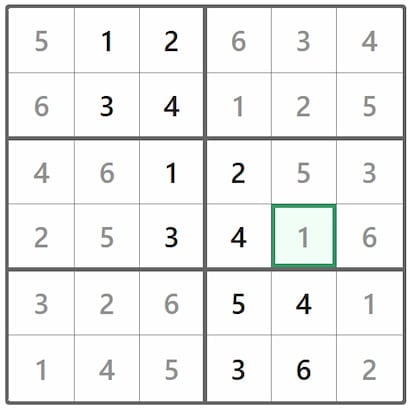 Mini Sudoku Answer 345