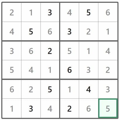 Mini Sudoku Answer 349