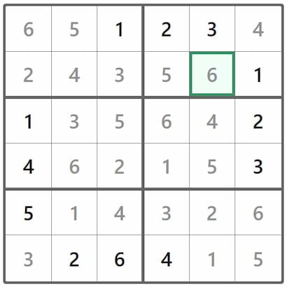 Mini Sudoku Answer 351