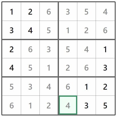 Mini Sudoku Answer 353
