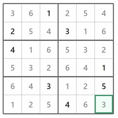 Mini Sudoku Answer 355