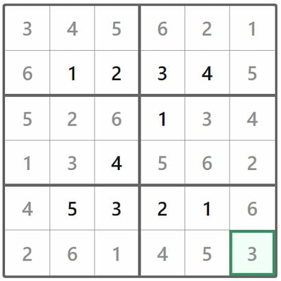 Mini Sudoku Answer 375
