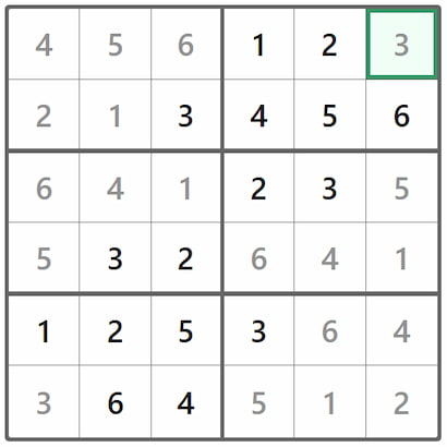 Mini Sudoku Answer 378