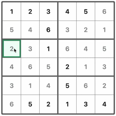 Mini Sudoku Answer 386