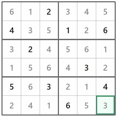 Mini Sudoku Answer 388