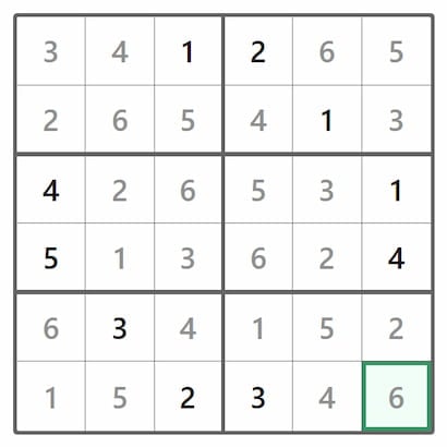 Mini Sudoku Answer 402