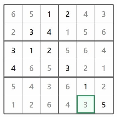 Mini Sudoku Answer 408