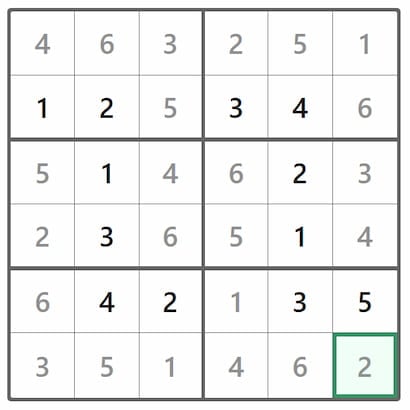 Mini Sudoku Answer 415