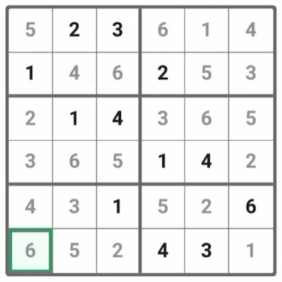 Mini Sudoku Answer 417