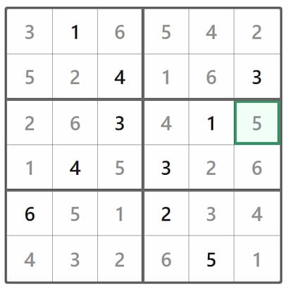 Mini Sudoku Answer 418