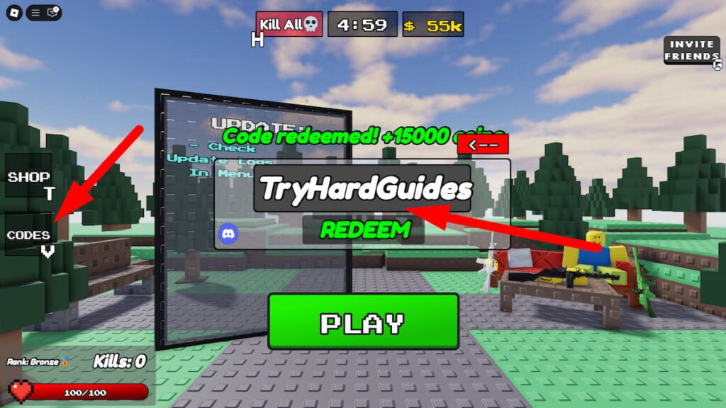 How To Redeem Codes In Aimbot FFA Roblox