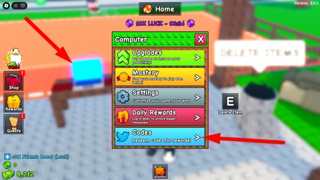 How To Redeem Codes In Fridge RNG Roblox