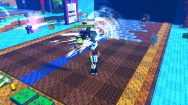 Roblox Anime Vs Brainrots Avatar Wearing Silver Helmet Holding Wooden Bat As Anime Characters Attacking Brainrots