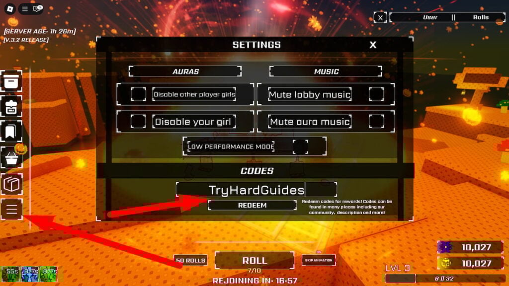 How To Redeem Codes In Anime Girl RNG Roblox