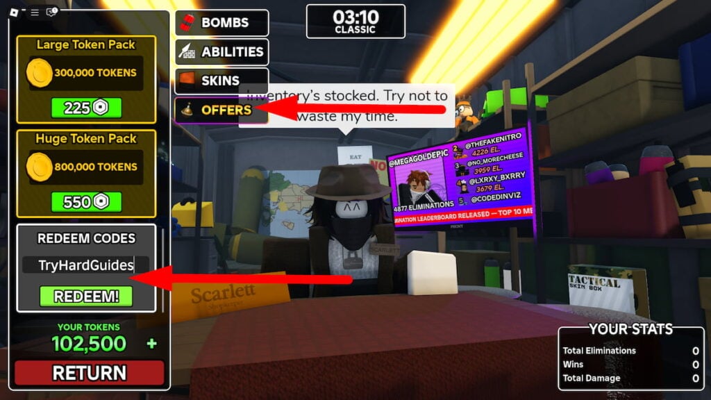 How To Redeem Codes In Bombard Roblox