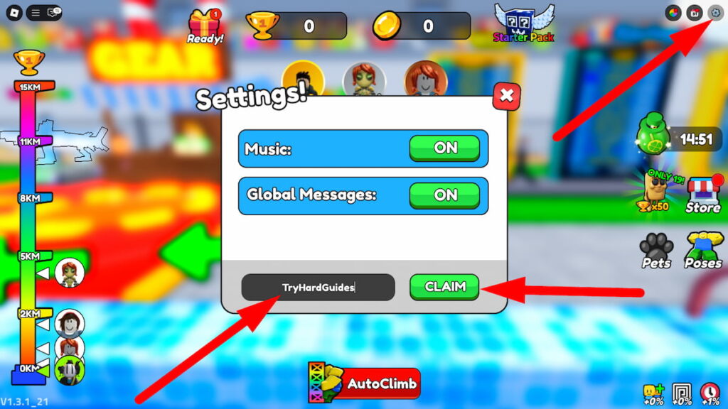How To Redeem Codes In Jump And Splash Roblox
