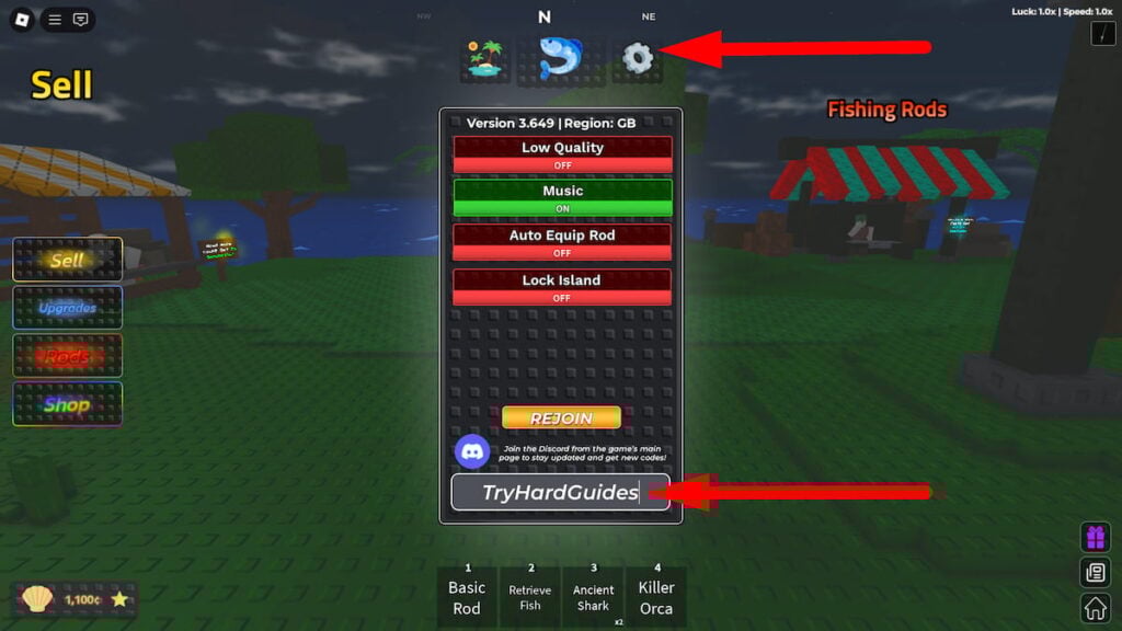 How To Redeem Codes In My Fishing Island Roblox