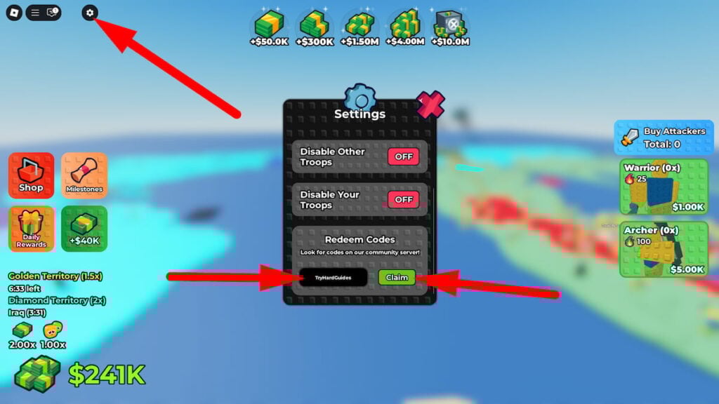 Noobs War Codes (October 2025) How To Redeem Codes In Noobs War Roblox