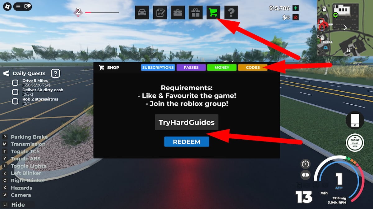 Roanoke Codes [Fools] [VA] [Driving RP] (April 2026) Try Hard Guides