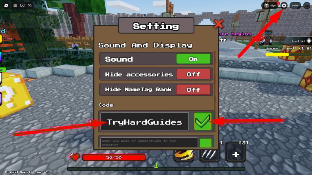 How To Redeem Codes In Slasher Blade Loot Roblox