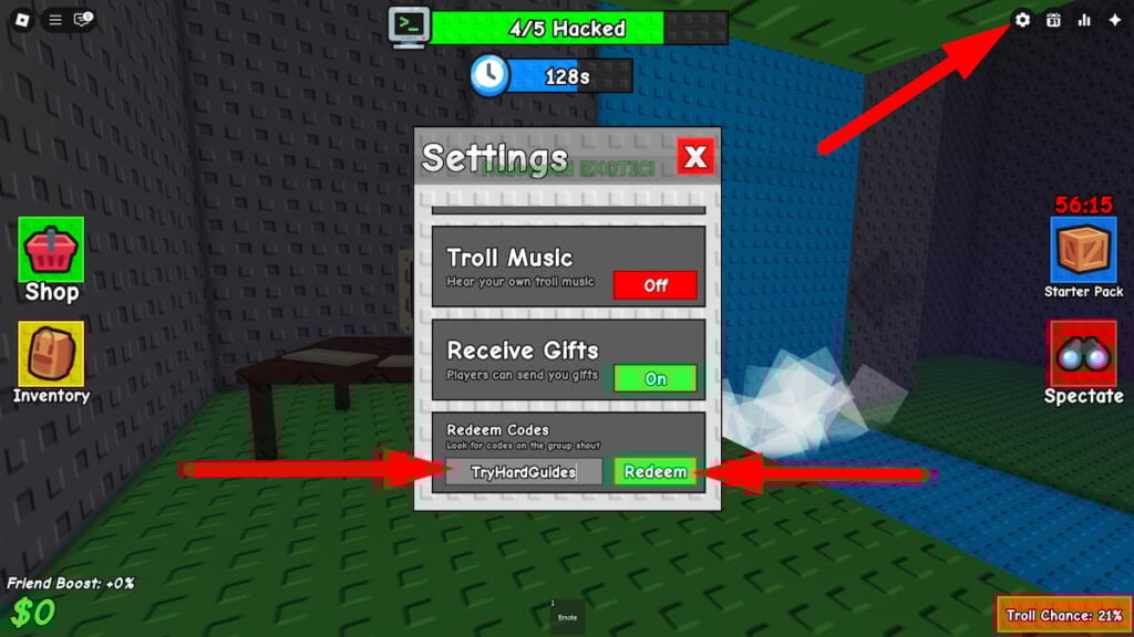 Survive the Troll Codes (October 2025) How To Redeem Codes In Survive The Troll Roblox
