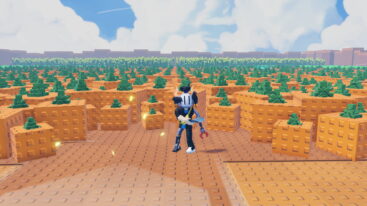Roblox Cut A Garden Avatar Wearing Silver Helmet And Metal Claw Arm Holding A Knofe Cutting Pumpkins In A Massive Pumpkin Field