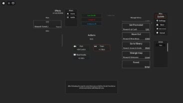 Roblox Life Incremental A Grey Screen Showing Fishing Train Read Books Along With Stats And Message History