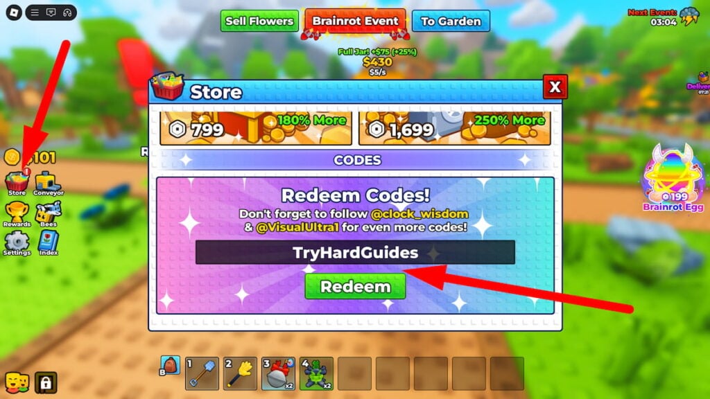 How To Redeem Codes In Bee Garden Roblox