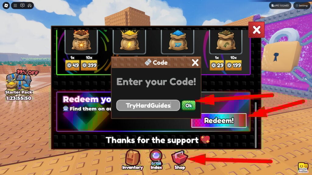 How To Redeem Codes In Cut A Garden Roblox