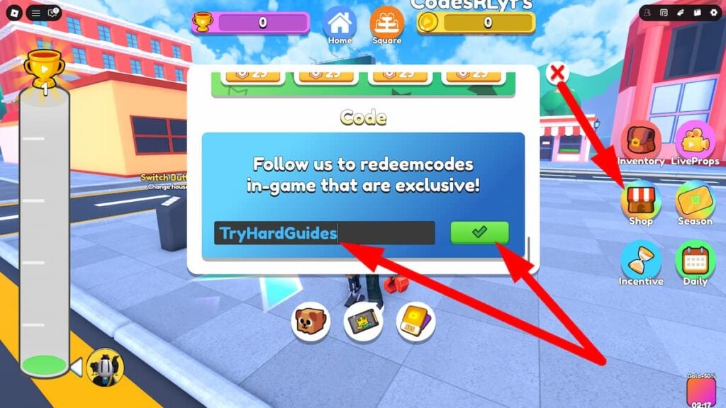 How To Redeem Codes In Rotube Live Stream Simulator Roblox