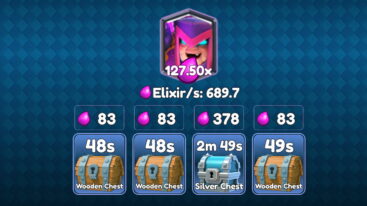 Roblox Clash Rng A Avatar In A Card Sticking Out A Tongue With Chests Timers And Numbers