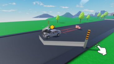 Roblox Duct Tape Challenge A Grey Car Speeding Down Road Crashing Into Duct Tape
