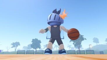 Roblox Dunking Stars 2 Avatar Wearing Silver Helmet Wearing Grey Sports Gear And Holding A Basketball