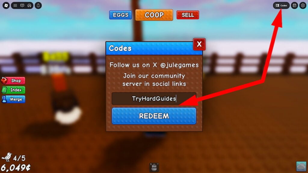 How To Redeem Codes In Hatch A Bird Roblox
