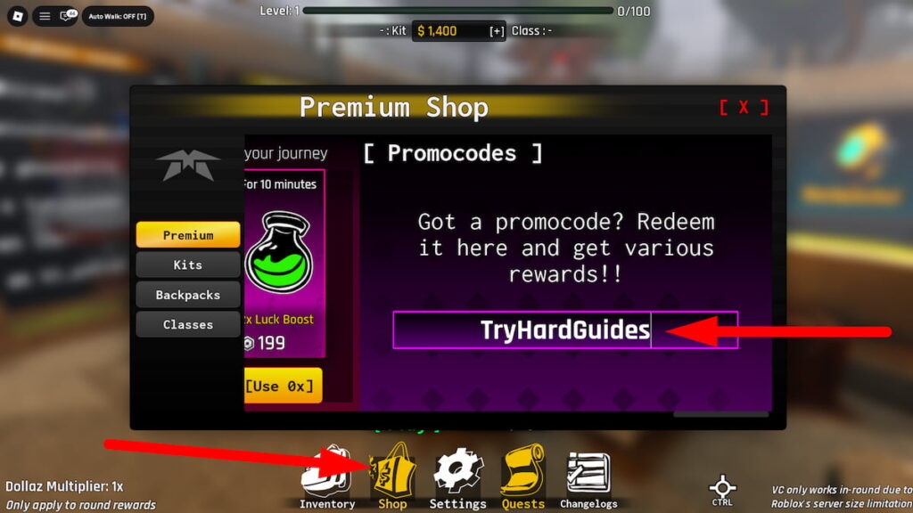 How To Redeem Codes In Walk Or Die Roblox