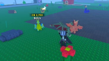 Roblox My Dragon Island Avatar Wearing Silver Helmet Dressed In Black With Two Giant Swords On Back Lifting Up A Zombie Dragon Above Head As A Yellow Enery Dragon And Other Dragons Prowl Around