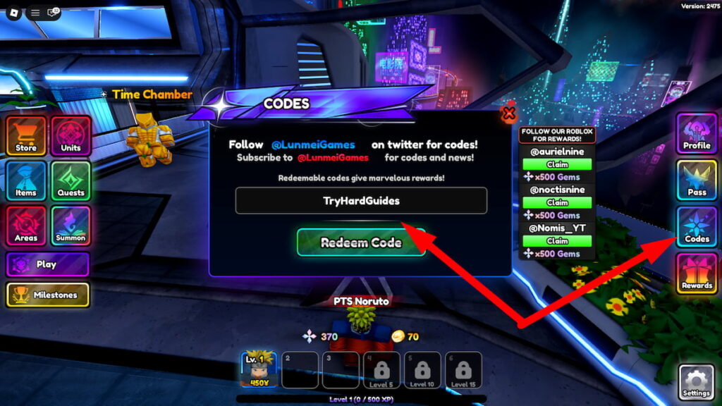 How To Redeem Codes In Anime Paradox Roblox