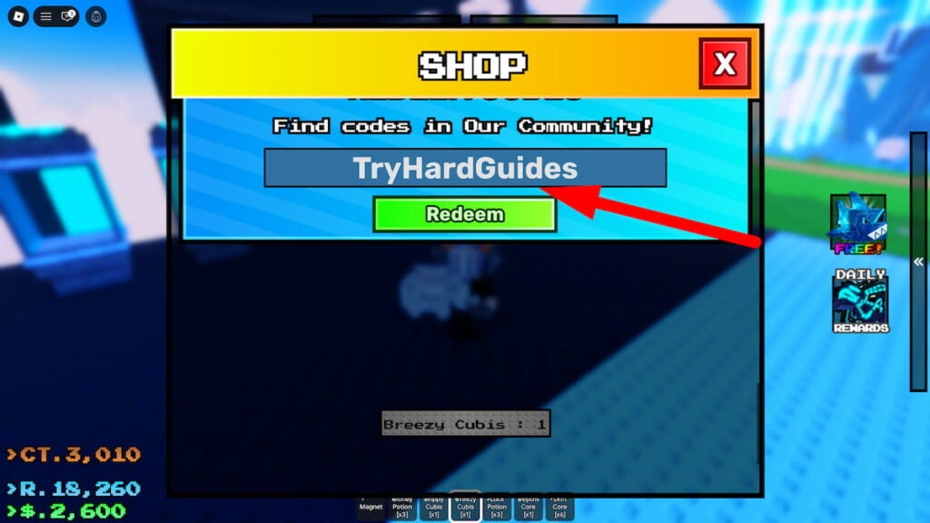 How To Redeem Codes In My Cubis Farm Roblox