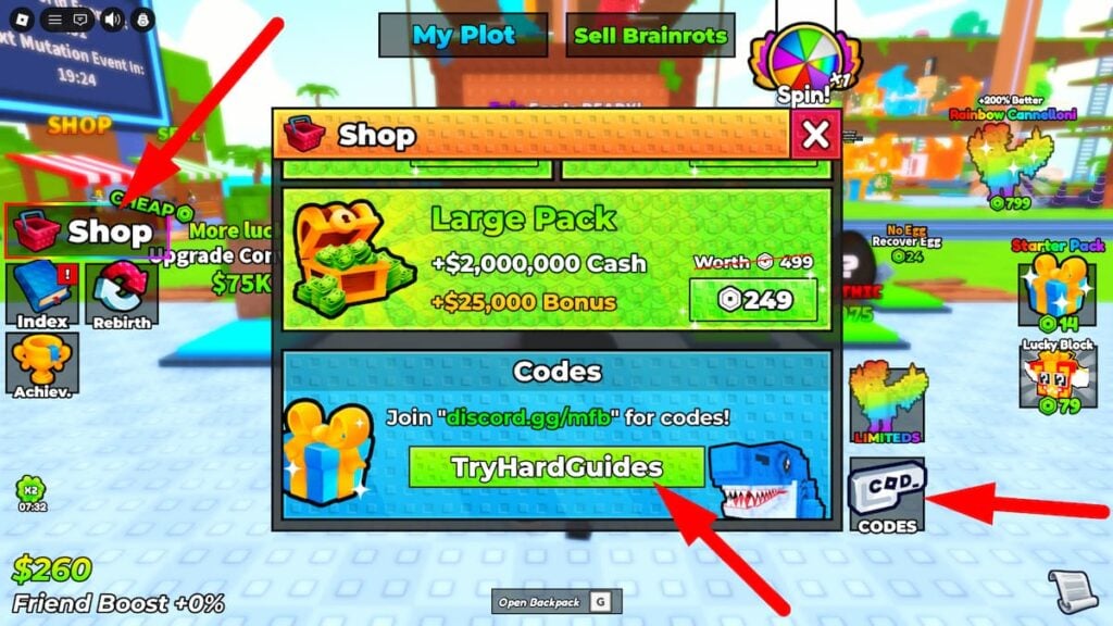 How To Redeem Codes In My Fishing Brainrots Roblox